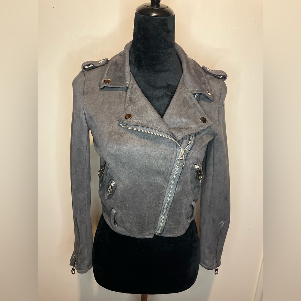 Suede princess polly jacket size xs/s *missing belt*